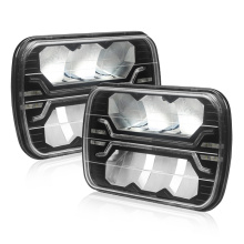 universal led 5*7 headlight offroad IP67 e-mark DOT rectangular 5*7 led headlight for car